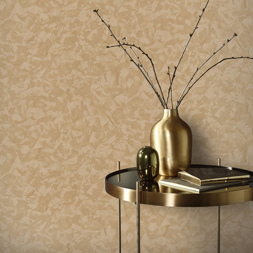 Erismann Crushed Silk Effect Contemporary Gold Wallpaper Image 4