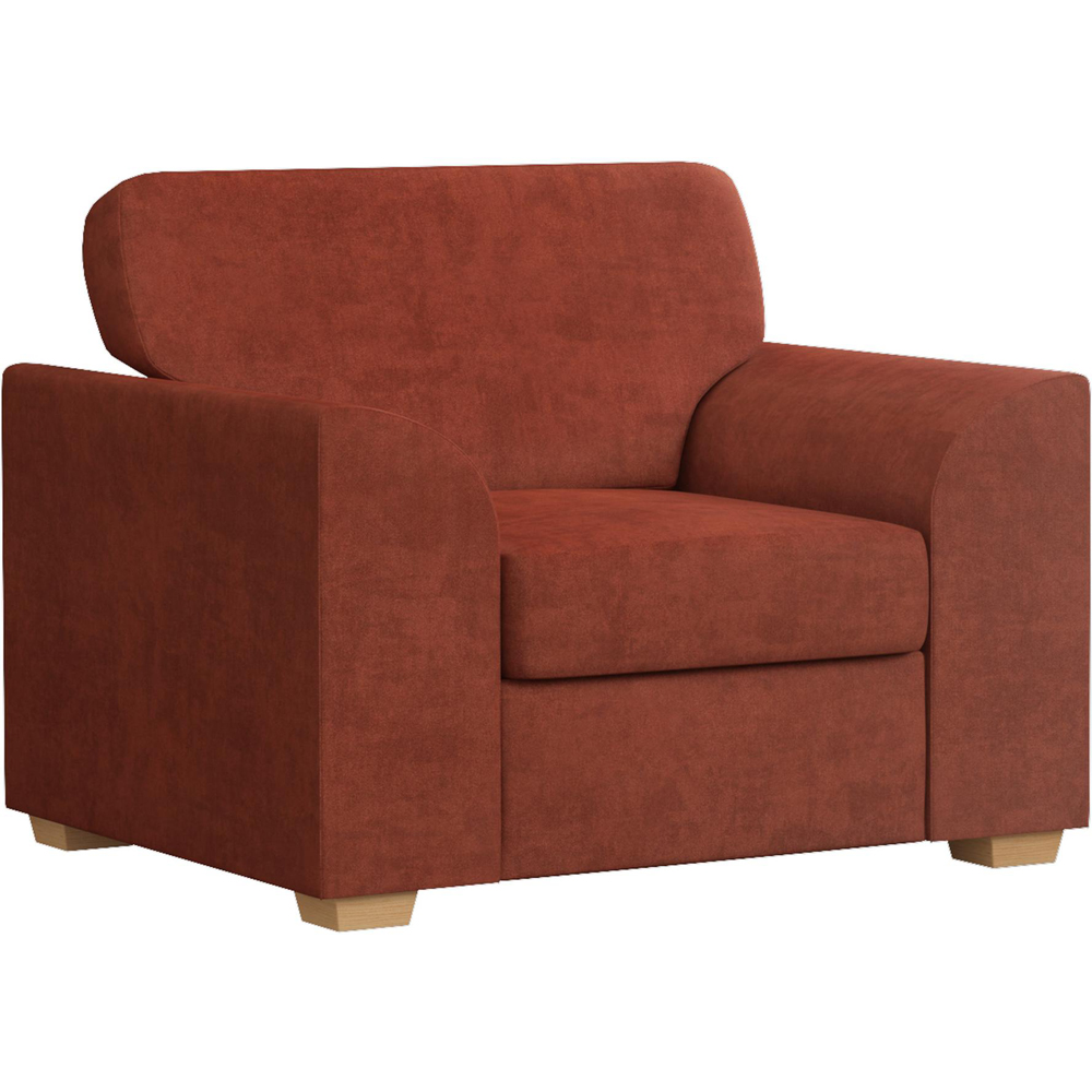 Modo Marmalade Plush Velvet Fixed Back Armchair Image 2