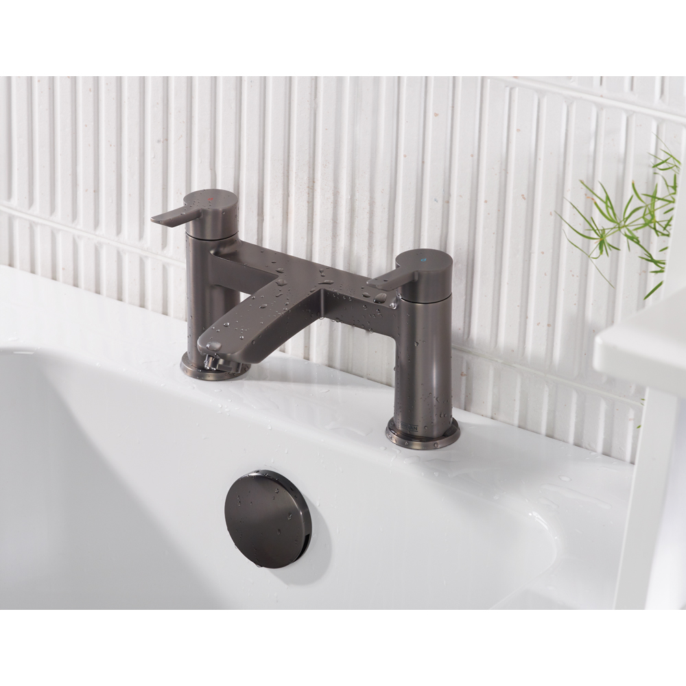 Bristan Apelo Gunmetal Grey Bath Filler Tap Image 6