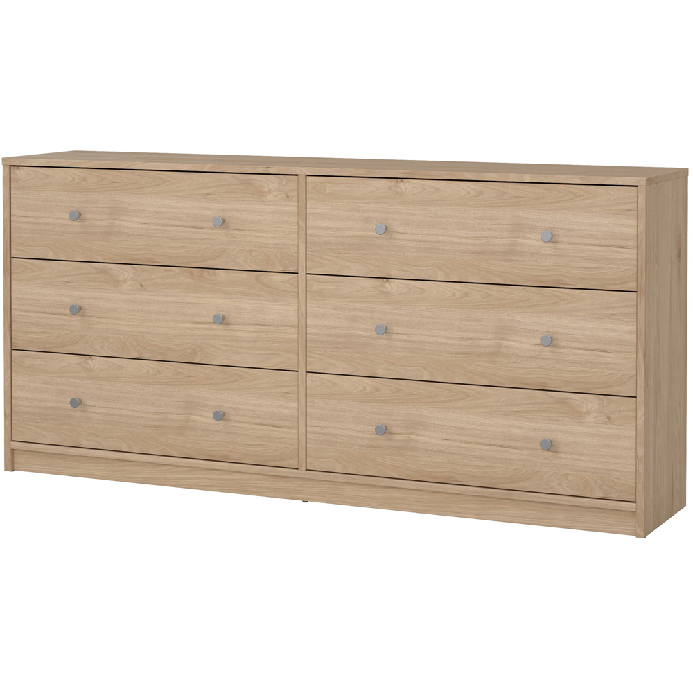 Furniture To Go May 6 Drawer Jackson Hickory Oak Chest of Drawers Image 4