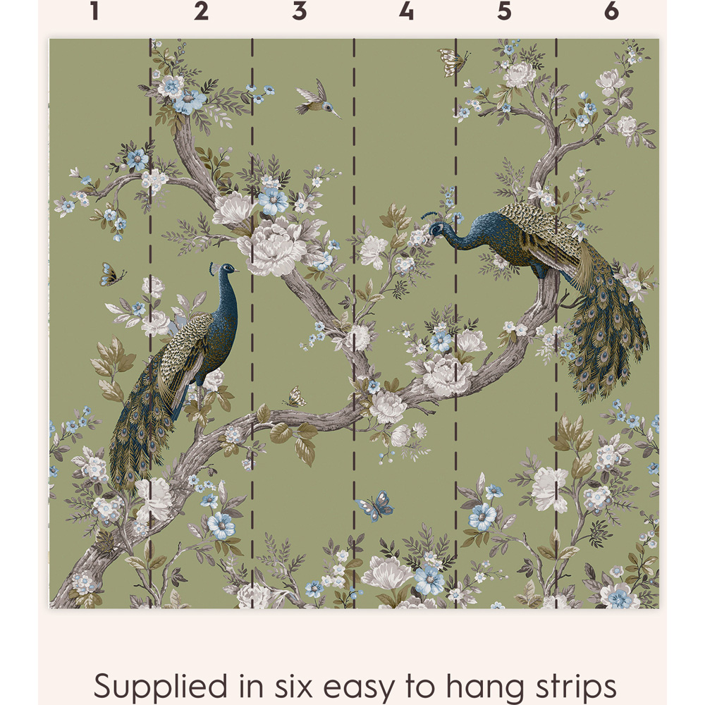 Laura Ashley Belvedere Hedgerow Mural Wallpaper Image 4