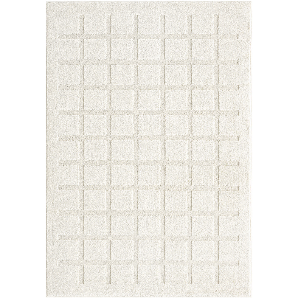 Desire Rugs Aya Cream Embossed Cube Rug 60 x 220cm Image 3