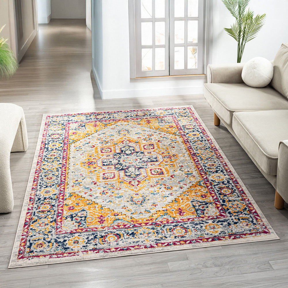 Desire Rugs San Marino Multicolour Floral Rug 120 x 170cm Image 2