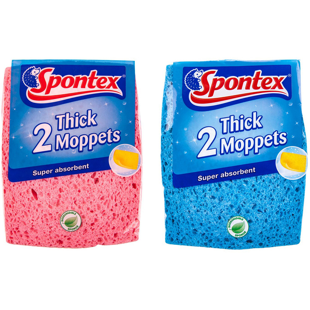 Pack of 2 Spontex Thick Moppets Image