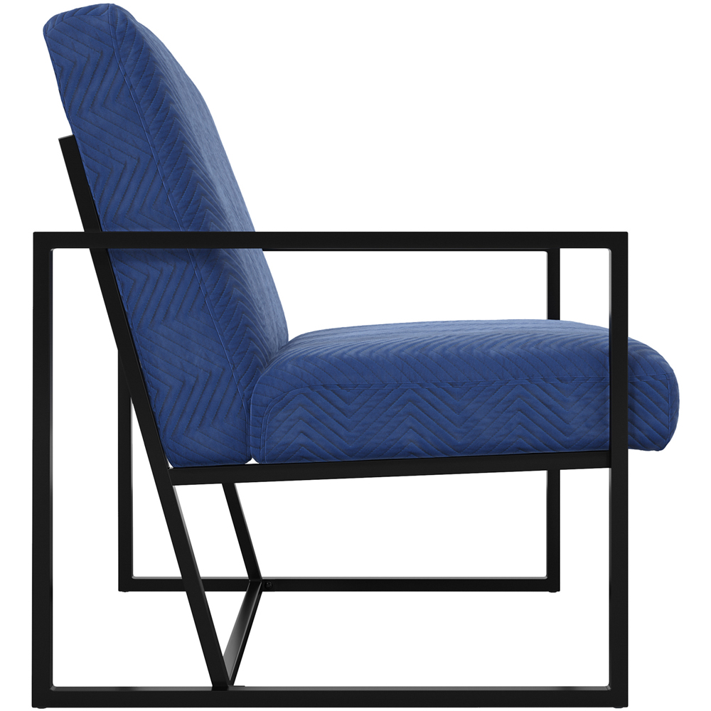 LPD Home Chance Oxford Blue Armchair Image 4