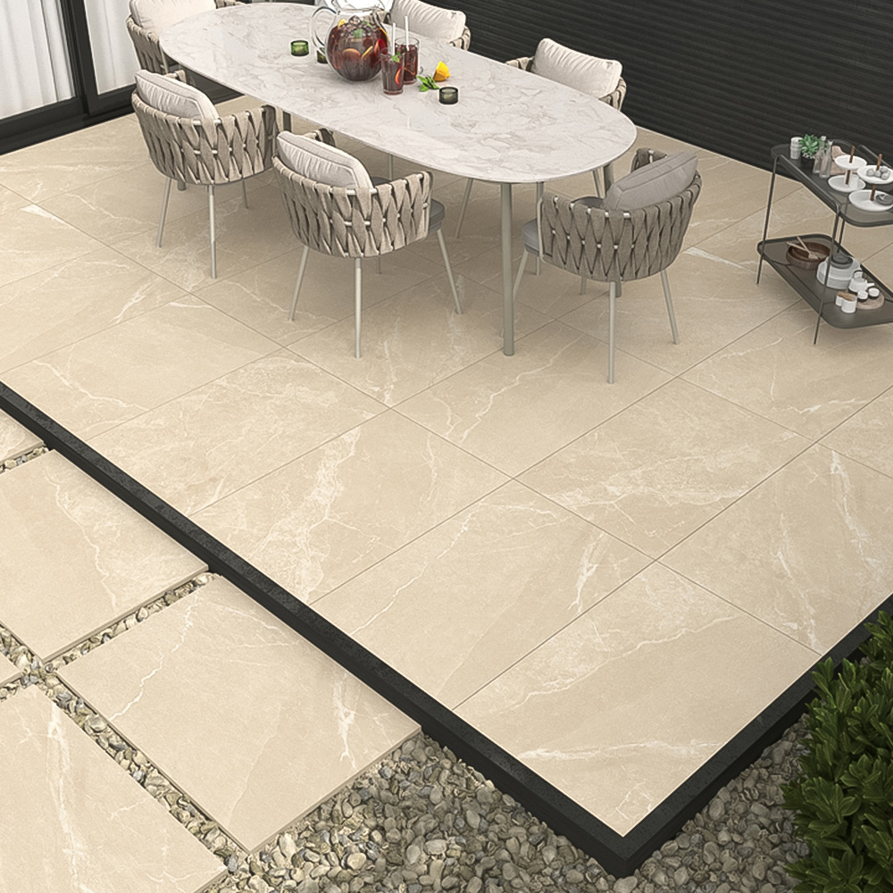 Bien Roca Beige Outdoor Porcelain Paving 600 x 900 x 20mm 40 Pack Image 6
