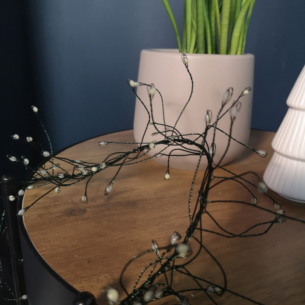 Samuel Alexander 430 White LED Christmas Garland Light Image 6