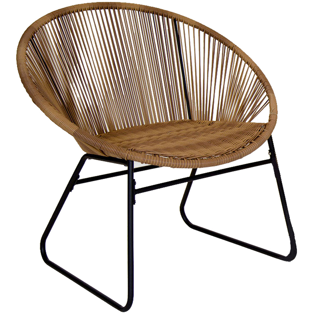 Charles Bentley 2 Seater Zanzibar Tea Bistro Set Natural Image 3