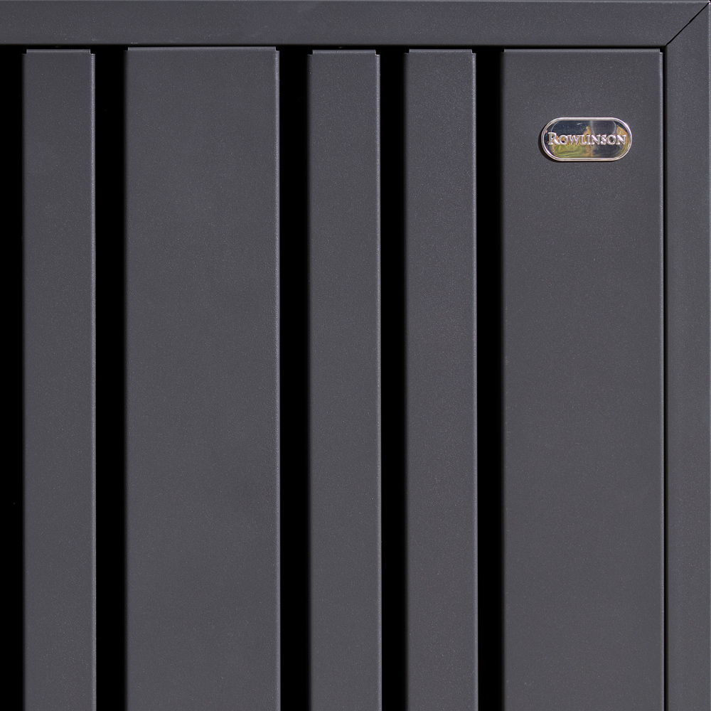 Rowlinson Wimbledon Anthracite 3 Wheelie Bin Store Image 7