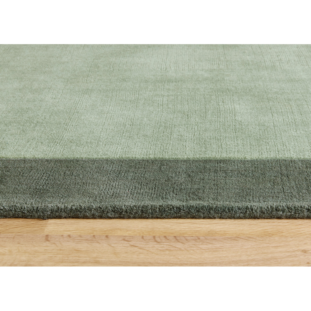 Origins Borders Sage Green Rug 80 x 150cm Image 4