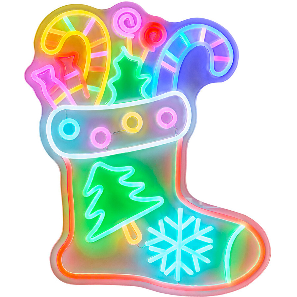 Christmas Stocking LED Neon Sign Image 2