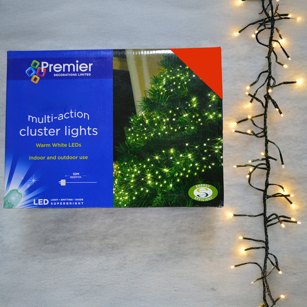 Premier ClusterBrights 960 Warm White LED Cluster String Light 12.4m Image 8