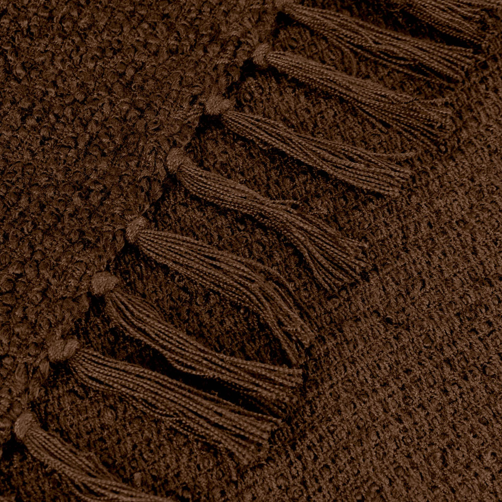 Yard Candar Cocoa Textured Boucle Throw Image 3