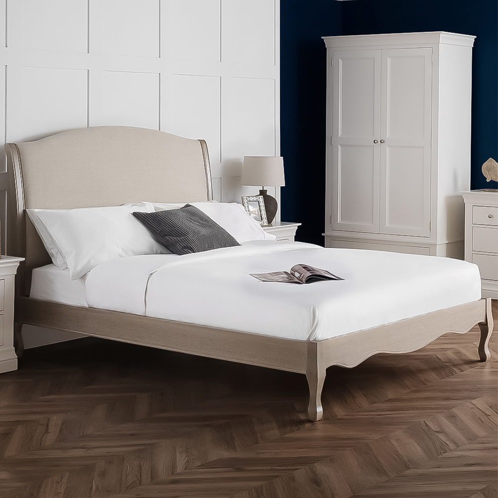 Julian Bowen Camille King Size Lime Oak Bed Image 1