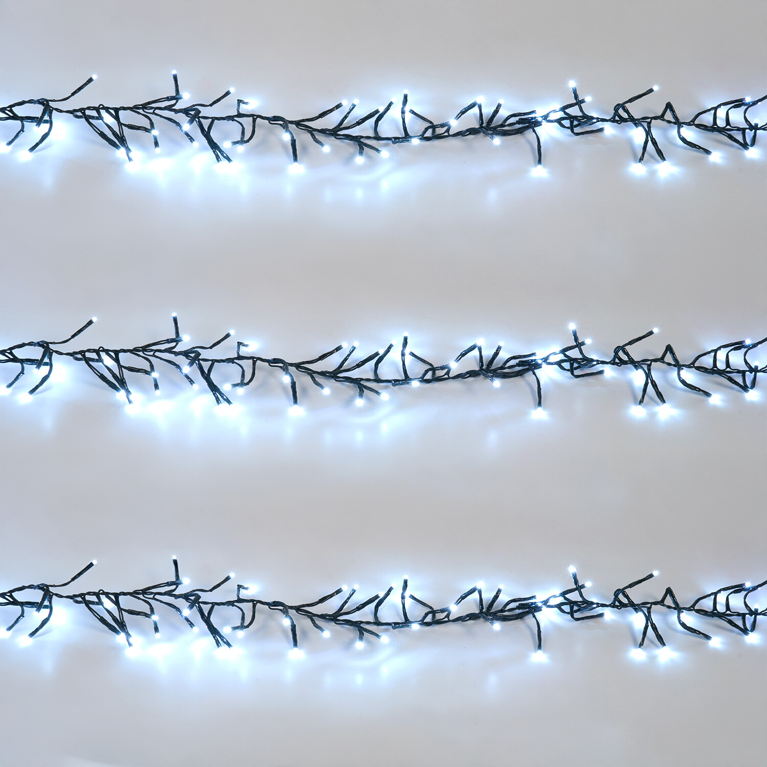 Cluster LED Light Chain Ice White 4000 Image 5