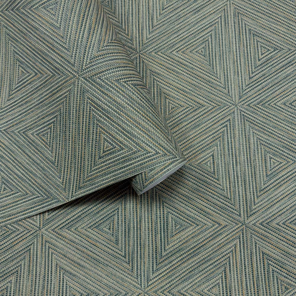 Rasch Wallpaper Boho Geo Blue Wallpaper Image 2