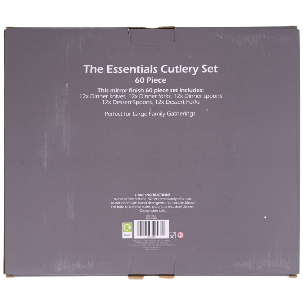 The Essentials 60 Piece Set Silver Image 2