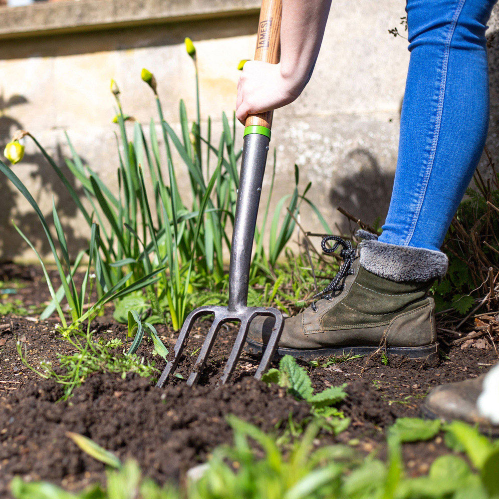AMES Tools Carbon Steel Border Garden Fork Image 4