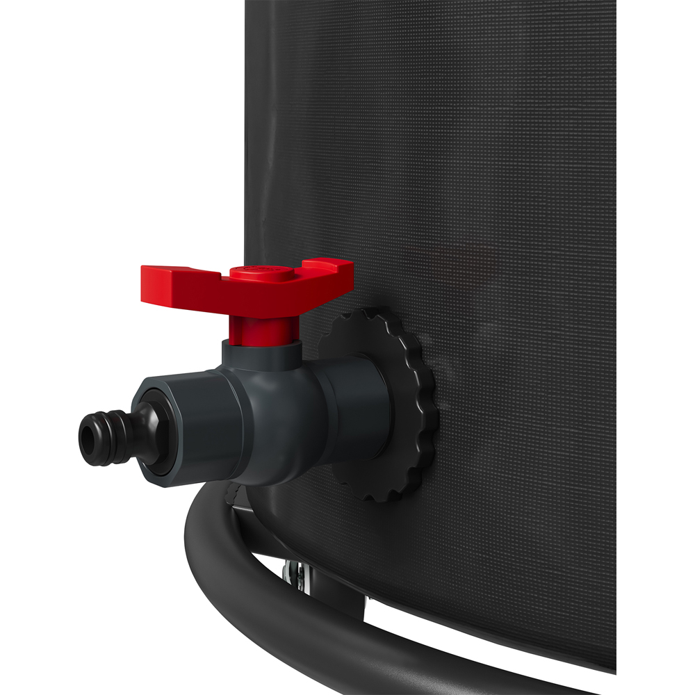 Living and Home 190L Mesh Filter Rain Water Barrel with Wheels and Side Tap Image 5
