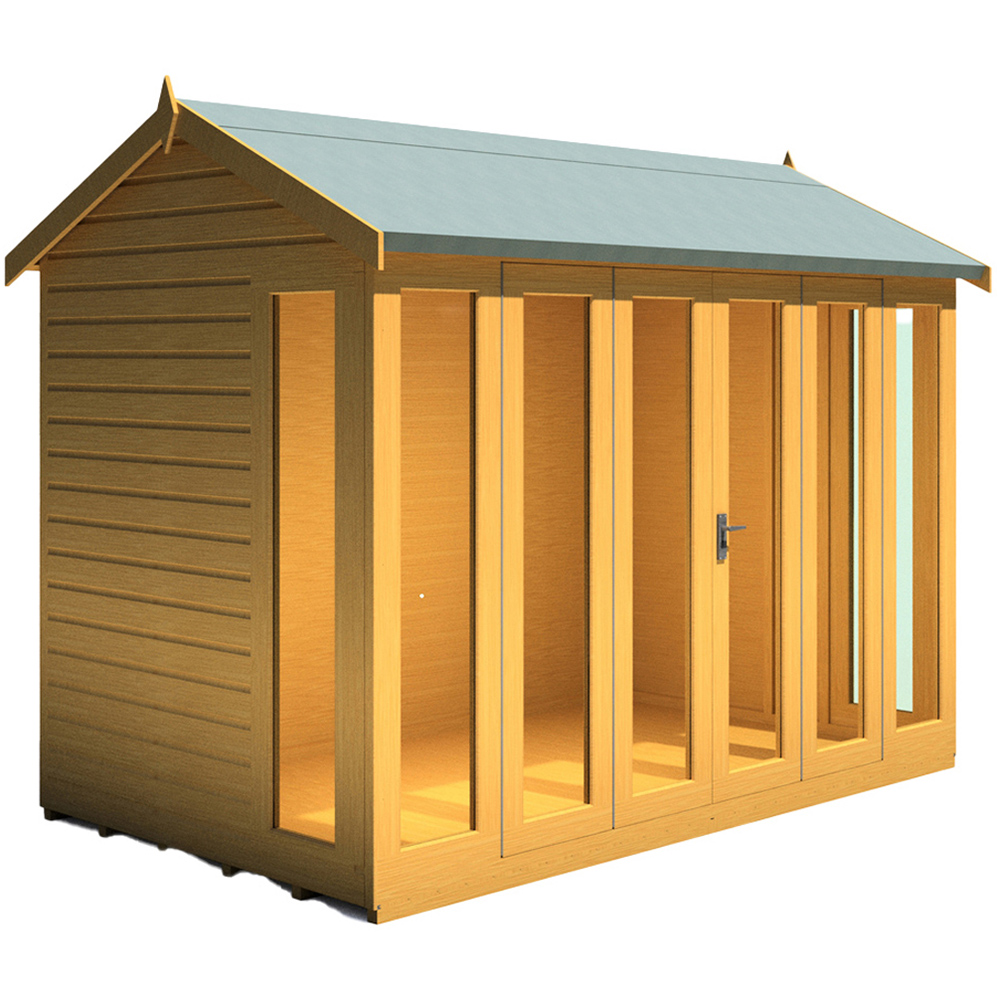 Shire Blenheim 10 x 6ft Double Door Shiplap Apex Summerhouse Image 2