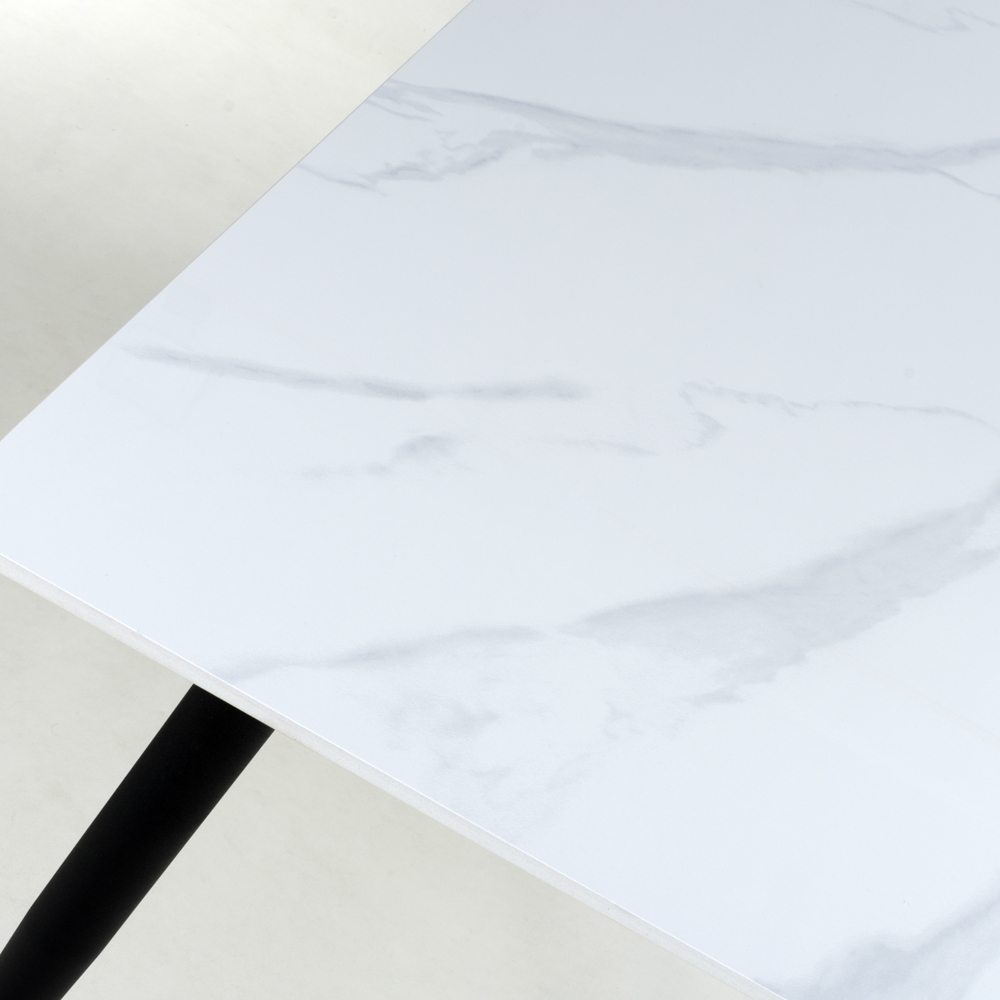 Monaco 4 Seater Dining Table White Image 4