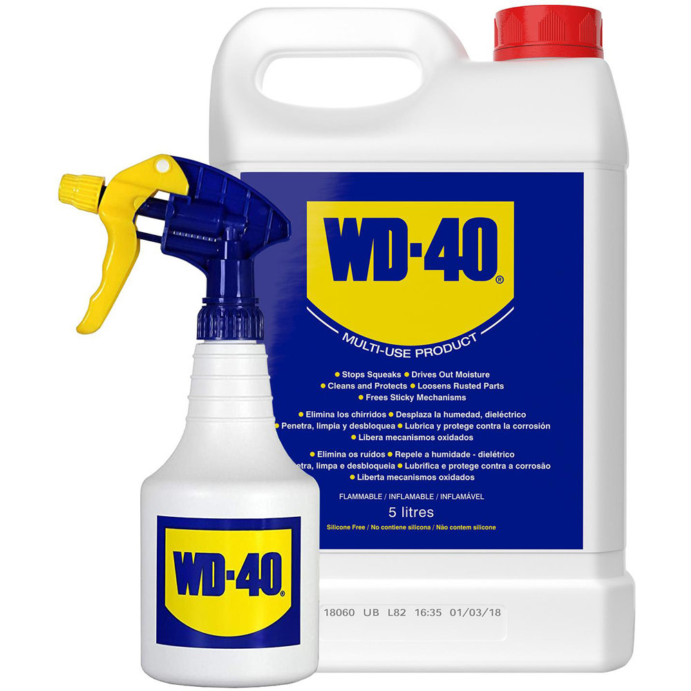 WD-40 Ultimate Multi-Use Lubricant 5L with Spray Applicator and 400ml Metal Straw Aerosol Image 4