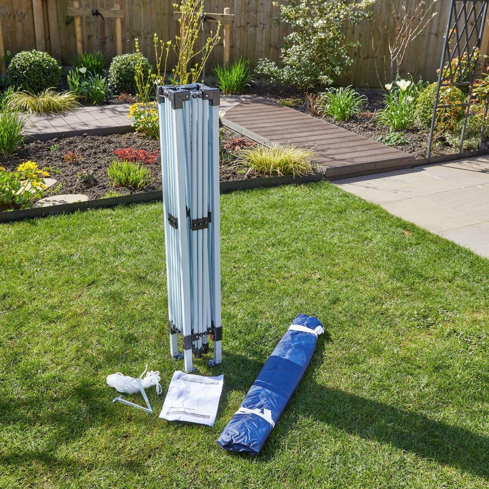 Home Source 2 x 2m Blue Easy Up Garden Outdoor Gazebo with Bag Image 5