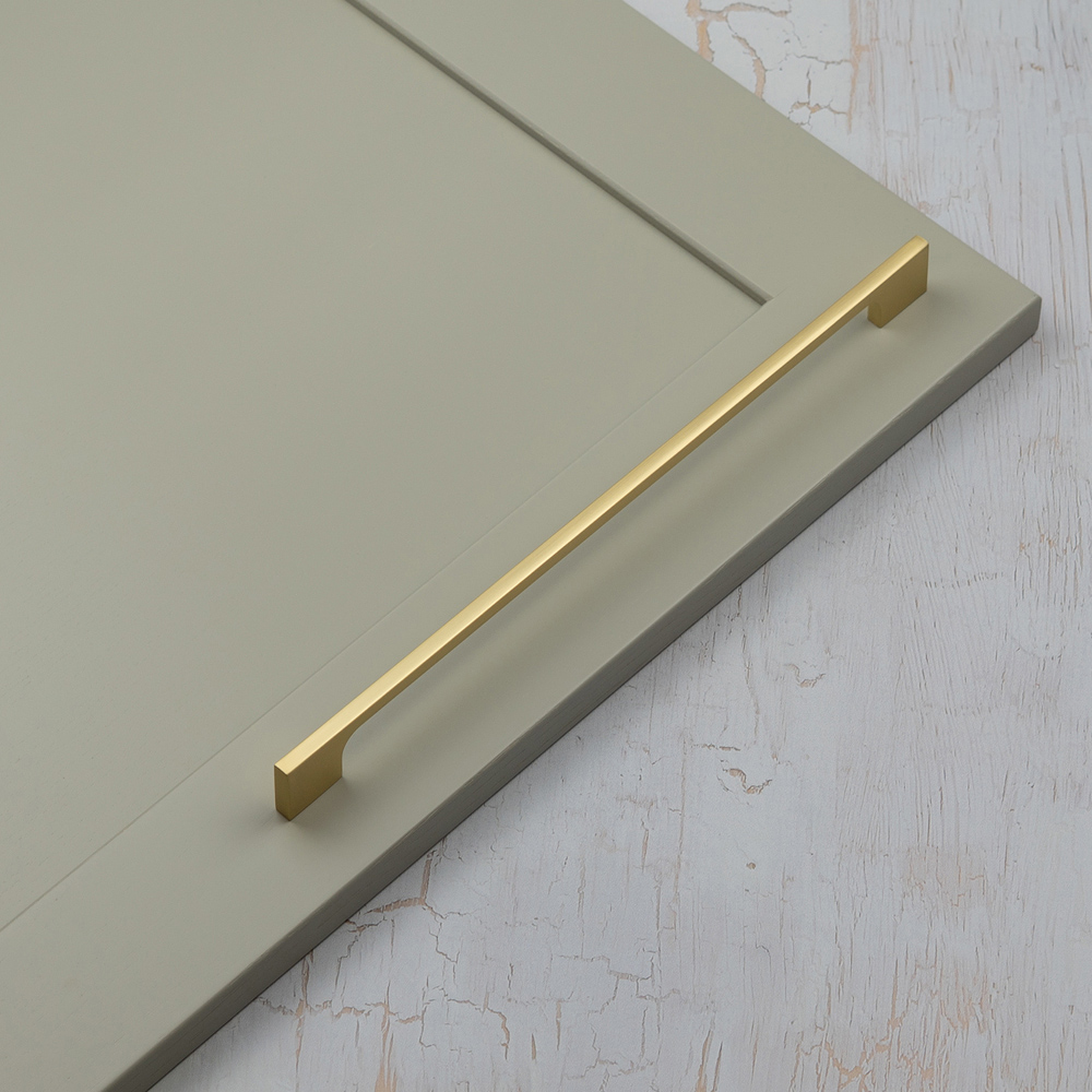 Handle & Home Brushed Brass Slim Handle 288mm Image 4