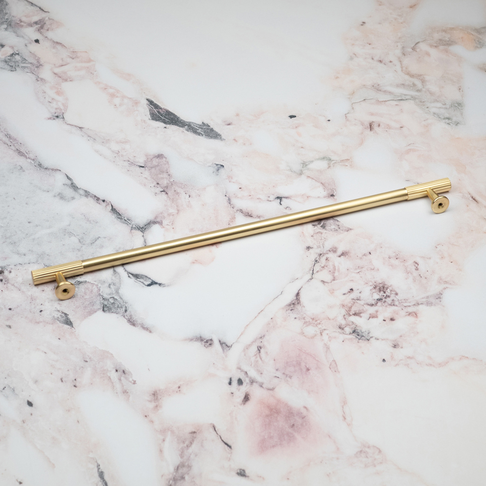 Handle & Home Brass Textured T-Bar Handle 320mm Image 4