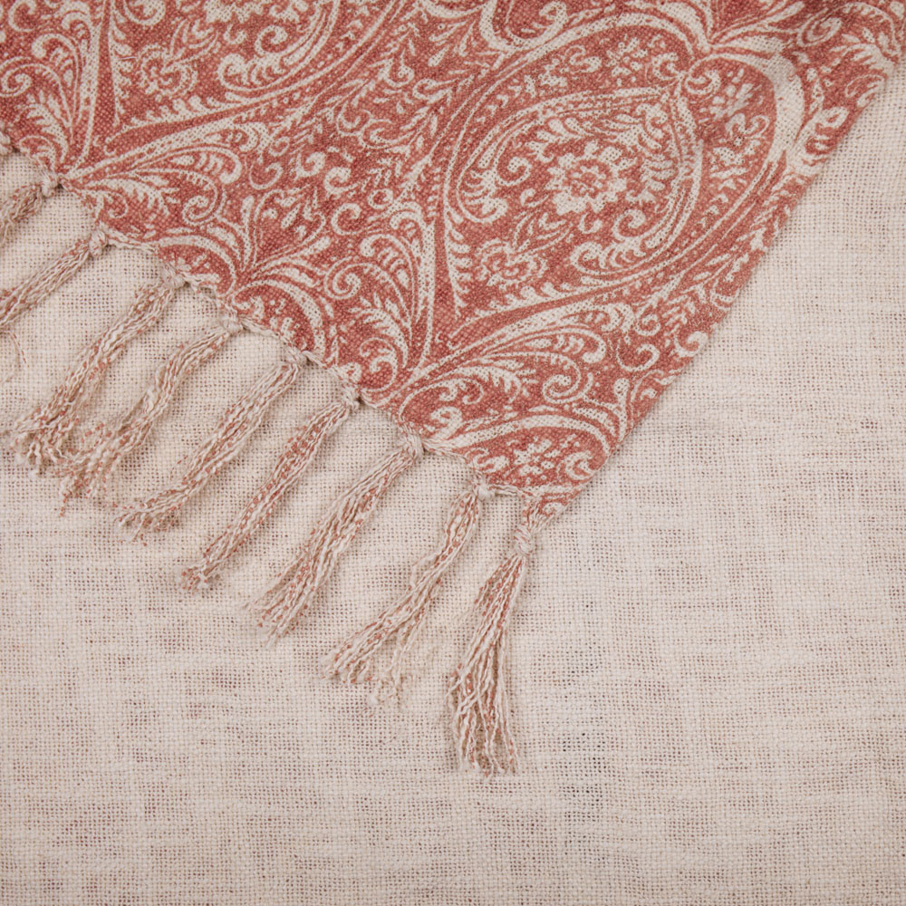 Paoletti Durelle Coral Printed Throw Image 5