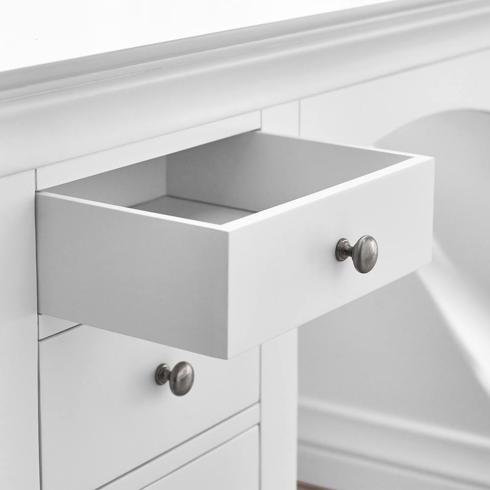 Julian Bowen Clermont Surf White Dressing Table Image 6