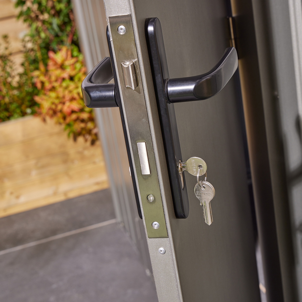 Rowlinson Brentvale Premium Apex Metal Shed with Foundation Kit 8 x 4ft Image 6