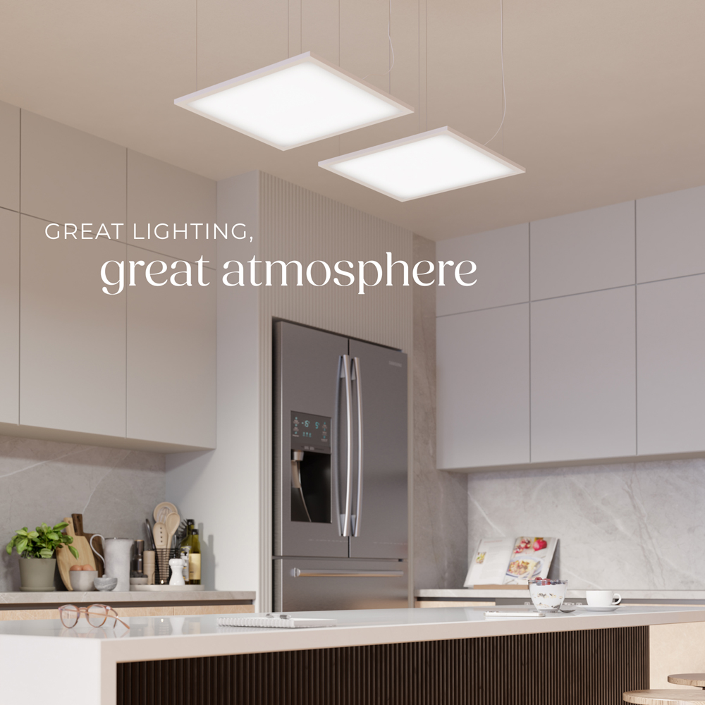 tectake Lucerna 24W 3000K Ultra Slim Warm White LED Panel Light 45 x 45cm Image 7
