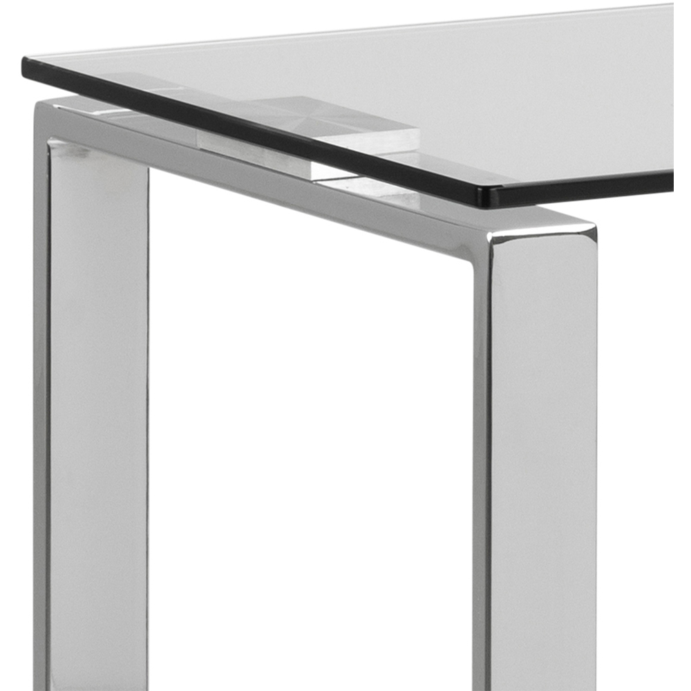 Florence Katrine Glass Top Console Table Image 4