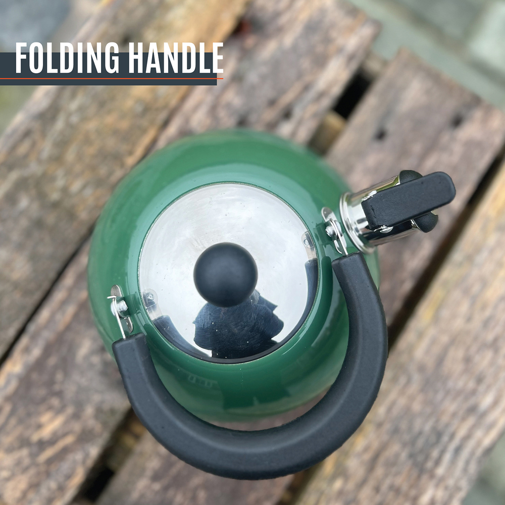 Milestone Camping Green Stainless Steel Kettle 2L Image 7