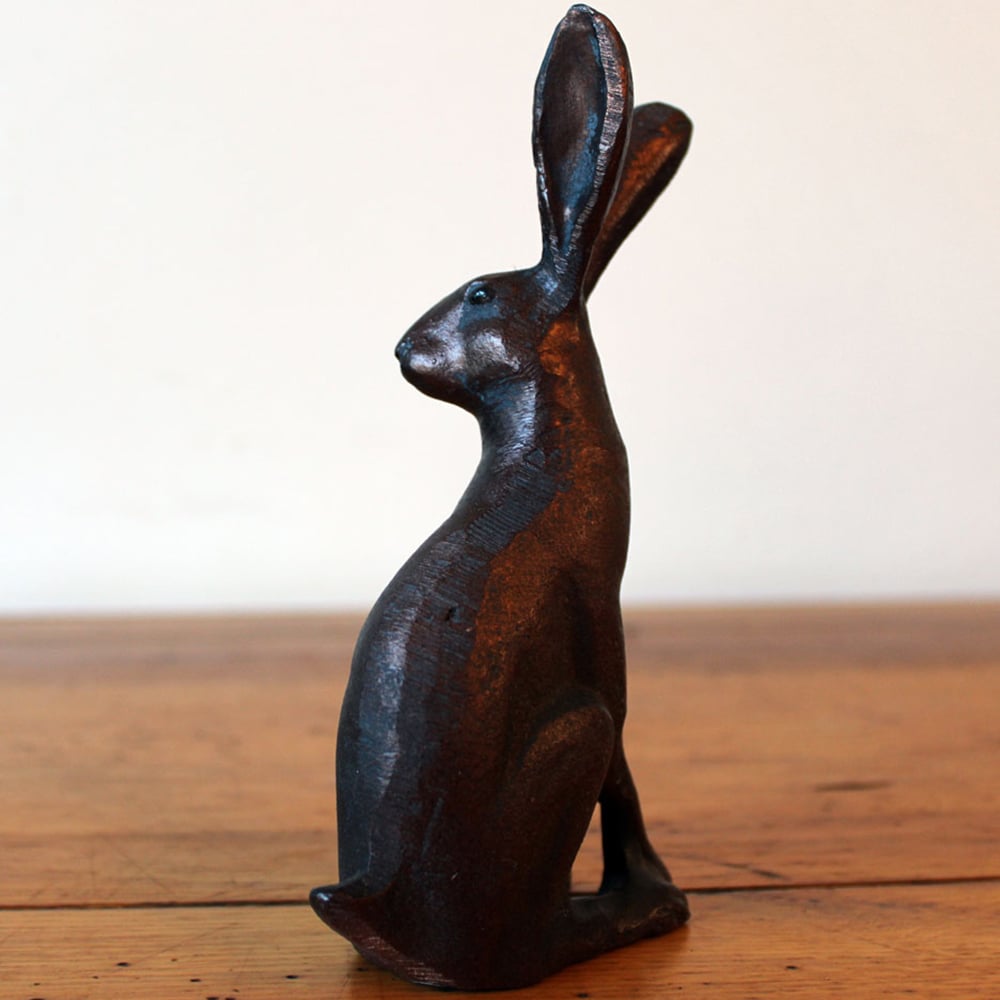 Inspirational Gifting Sitting Hare Polystone Resin Garden Ornament Small Image 5
