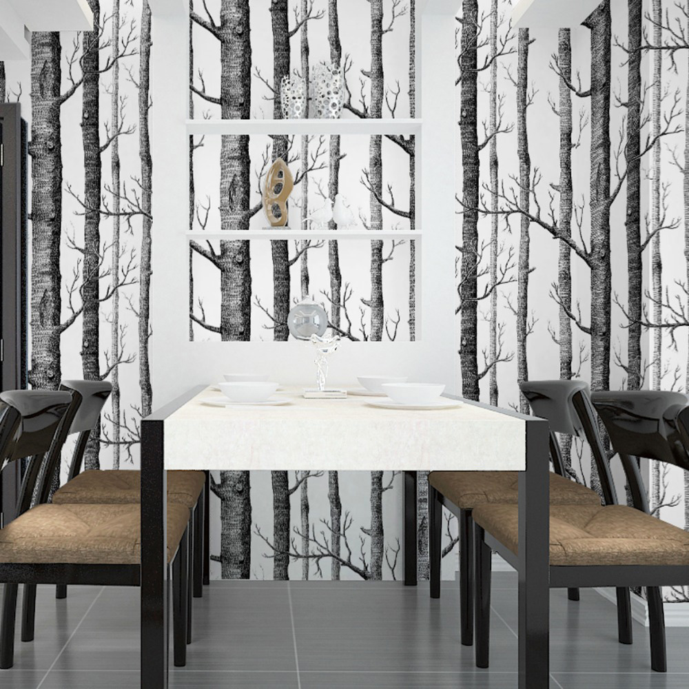 Living and Home Birch Tree Wallpaper Image 3