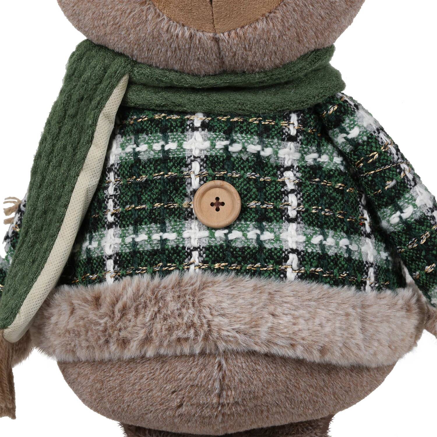 Extendable Green Tartan Bear Image 5