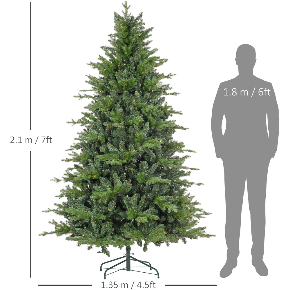 Everglow Green Artificial Christmas Tree 7ft Image 7