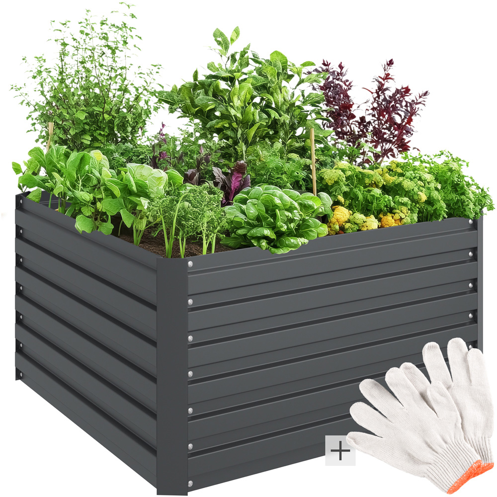tectake Galvanised Raised Bed 540L Image 2
