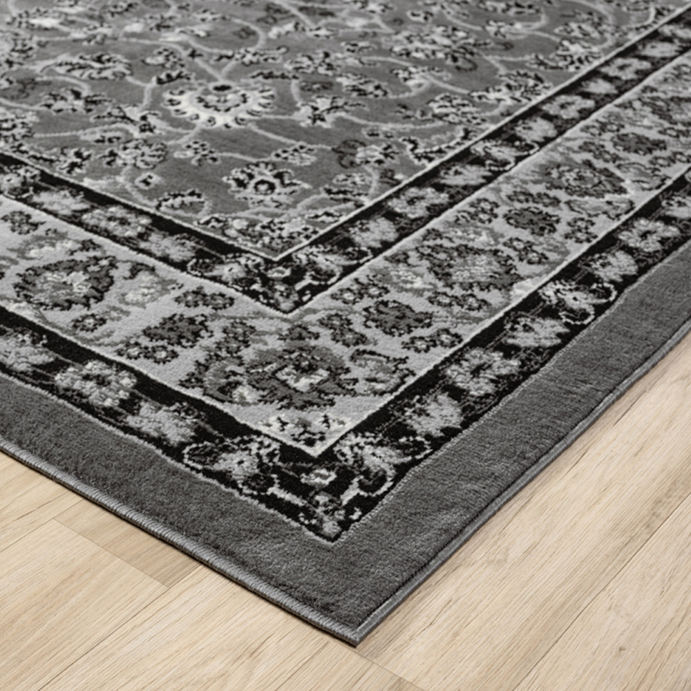 Desire Rugs Obsidian Grey Classical Traditional Rug 120 x 170cm Image 5