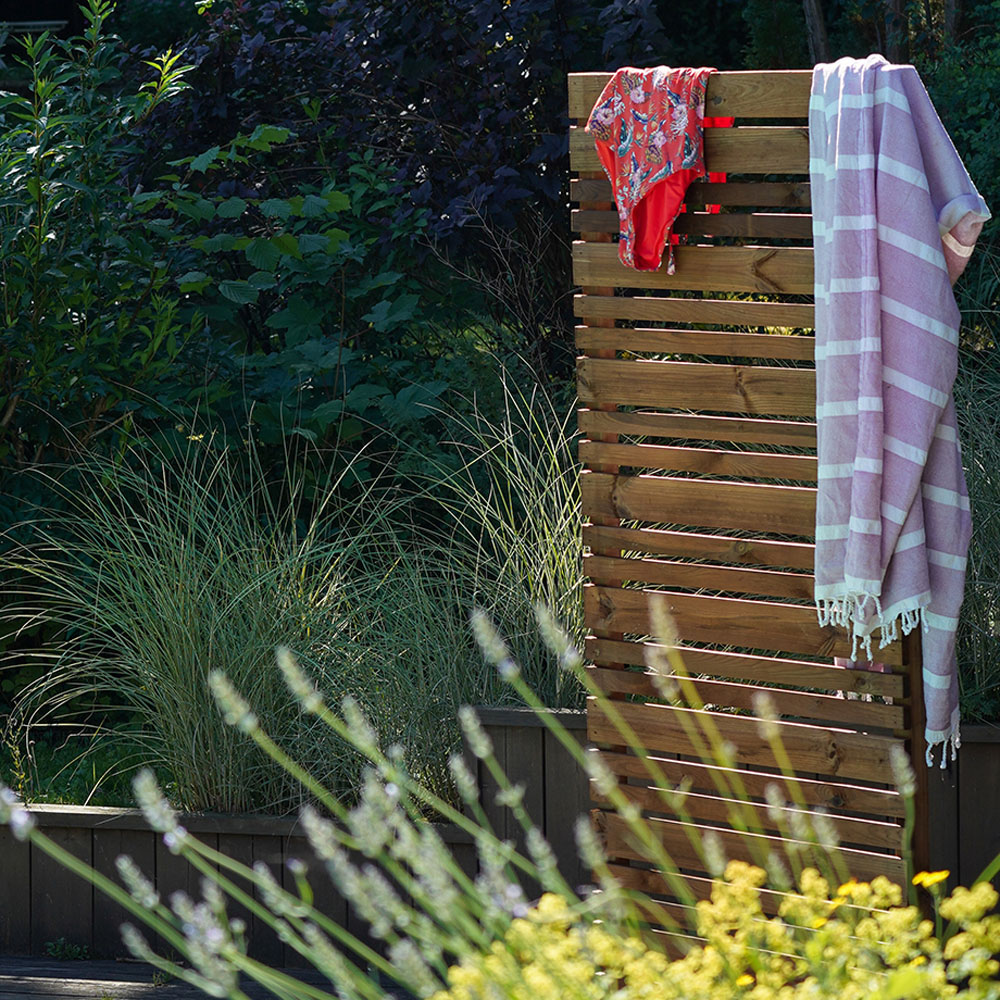 Cerland Lign Z Outdoor Wooden Privacy Screen 184 x 80cm Image 7