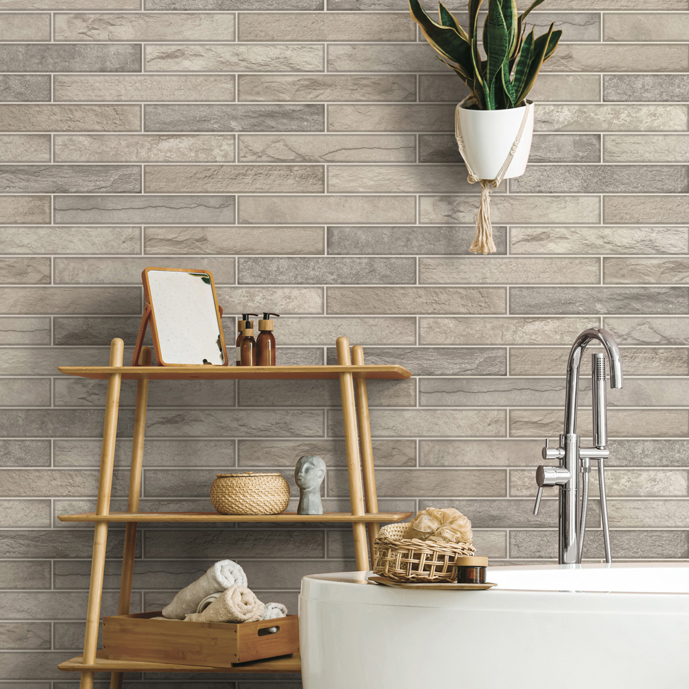 Holden Decor Talara Stone Tile Beige Wallpaper Image 3