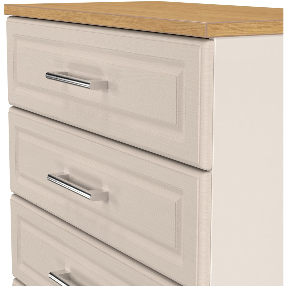 Crowndale Kent 4 Drawer Kashmir Ash and Modern Oak Chest of Drawers Ready Assembled Image 5