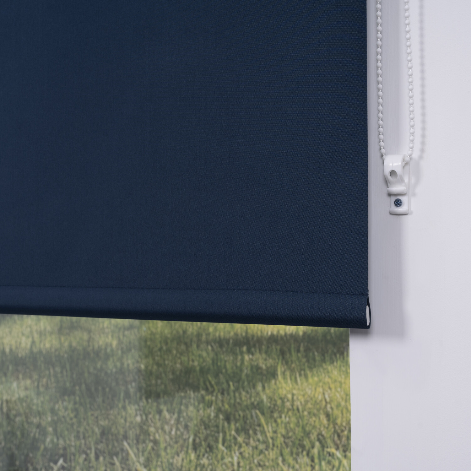 Plain Blackout Blinds Evening Blue 90cm Image 7