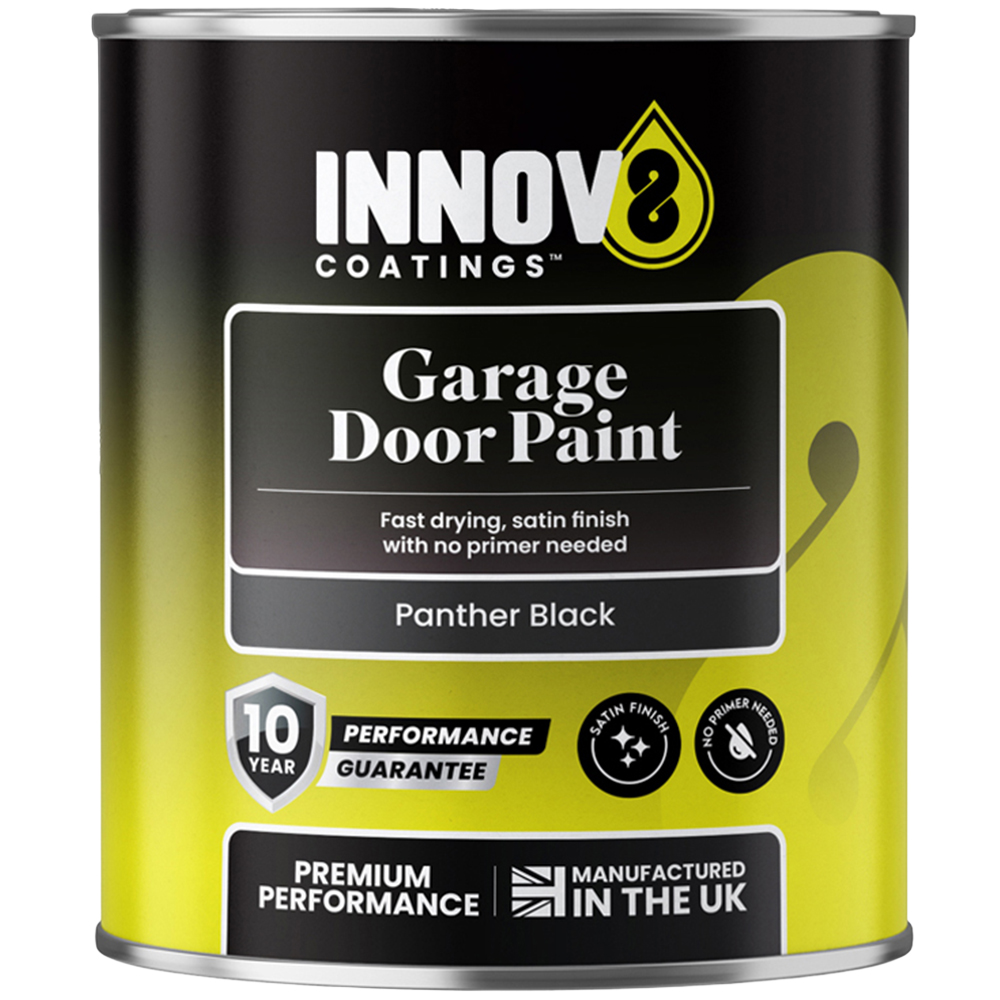 Innov8 Coatings Garage Door Paint 750ml Panther Black Image 2