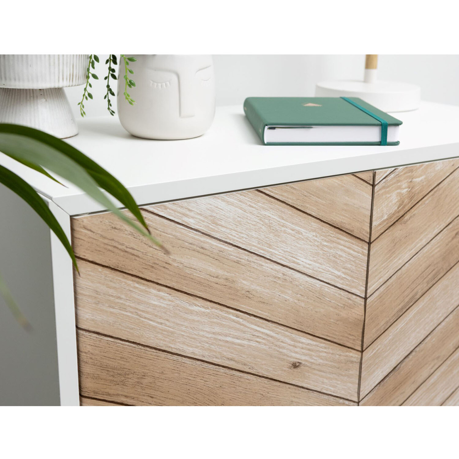 d-c-fix Self Adhesive Chevron Wood Effect Vinyl Film - Brown Image 5