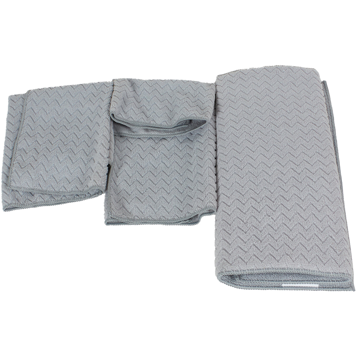 My Home Embossed Microfibre Kitchen Set - Grey Image 2