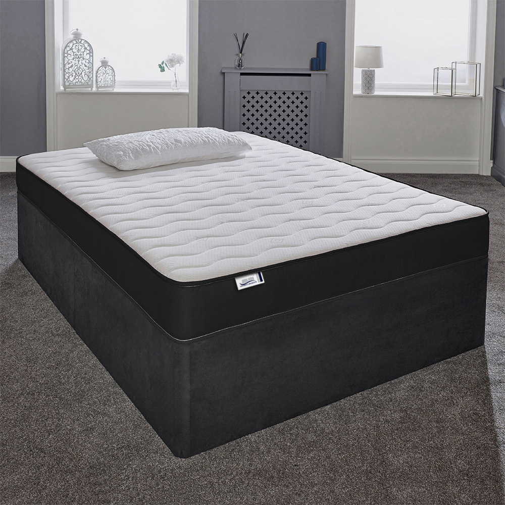 Extreme Comfort Cooltouch Colours Black Small Double Memory Foam and Spring Mattress Image 2