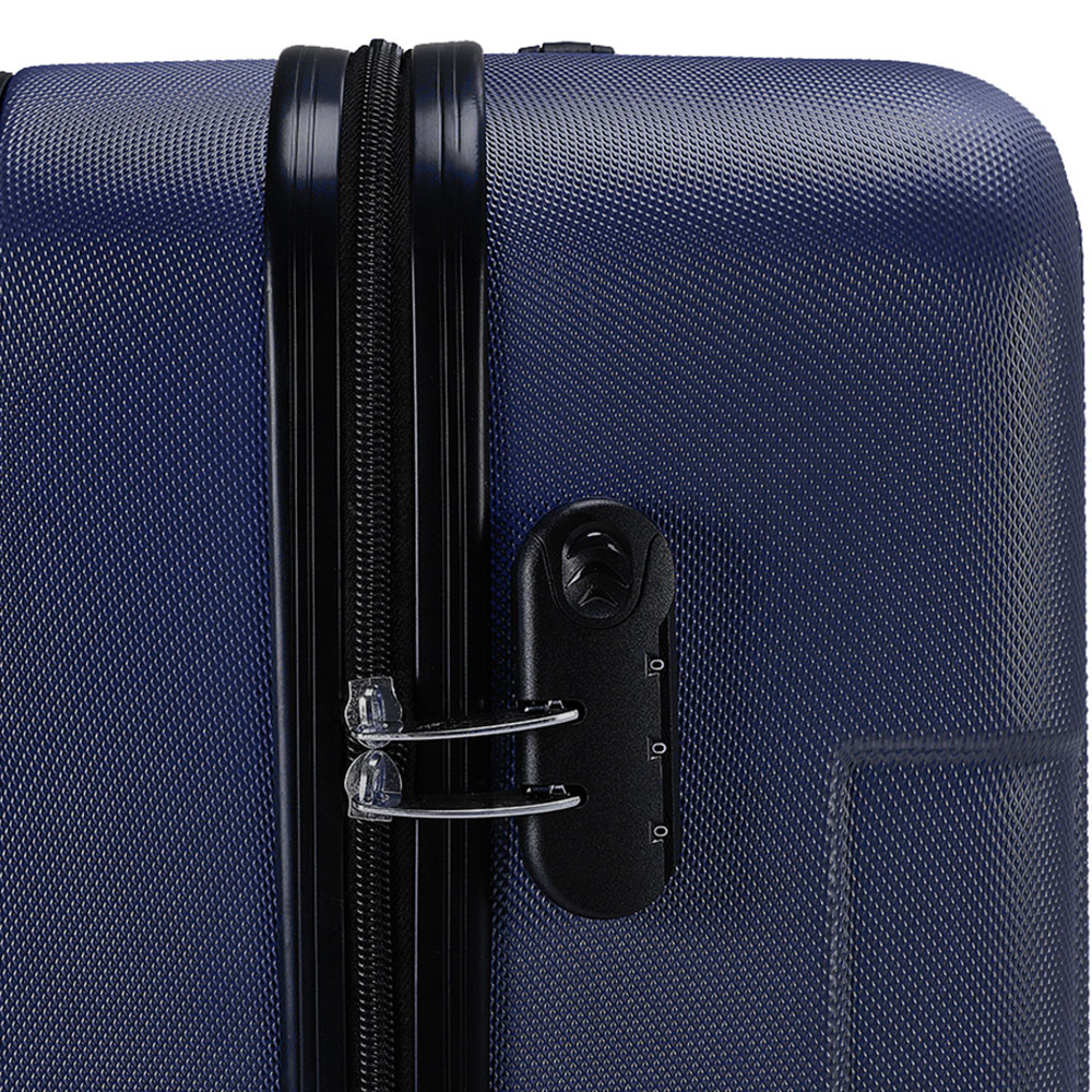 H&O Direct Medium Blue Hardside Suitcase Image 4